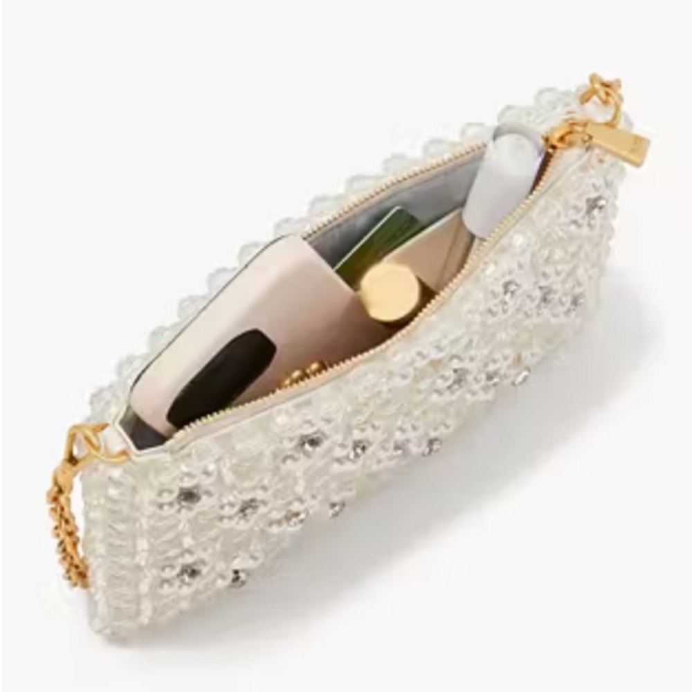 Kate Spade New York PEARL  FLOWER BEADED Mini Shoulder Bag - Picture 4 of 8